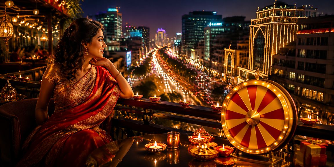 Happy Indian woman registering on mobile device